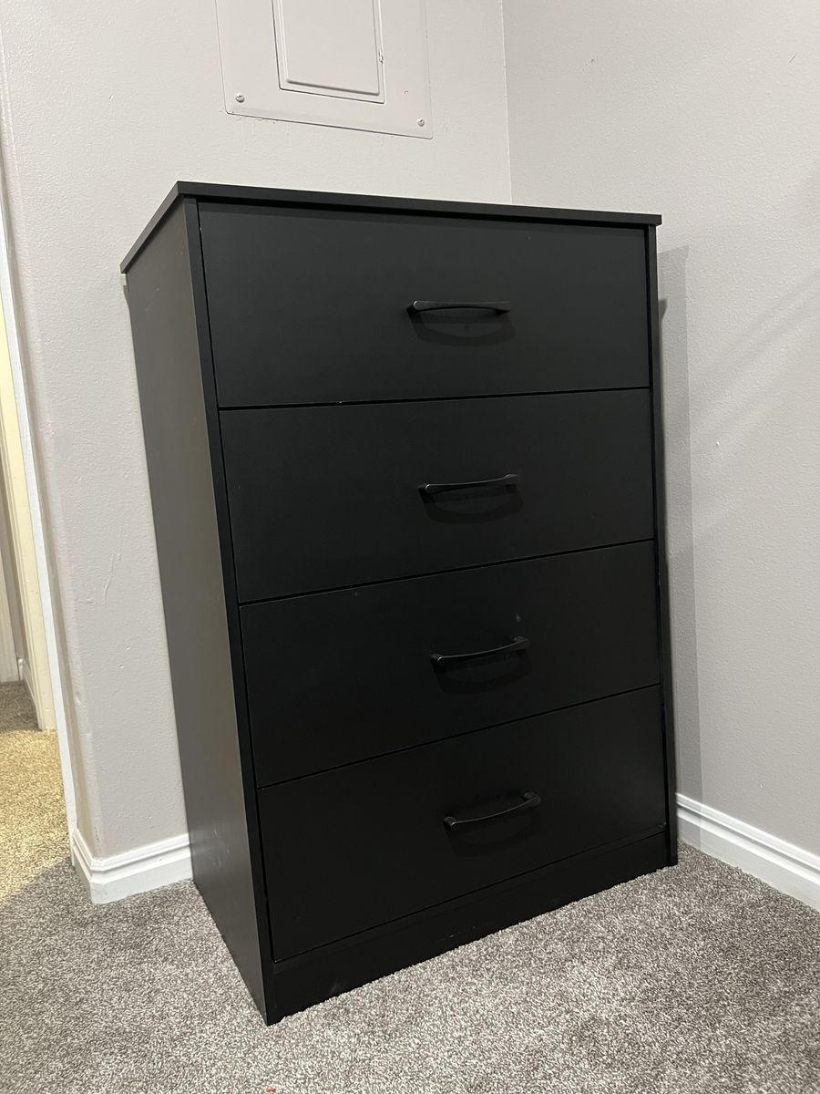 Modern Black Dressers (Set of 2)