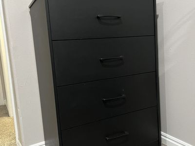 Modern Black Dressers (Set of 2)