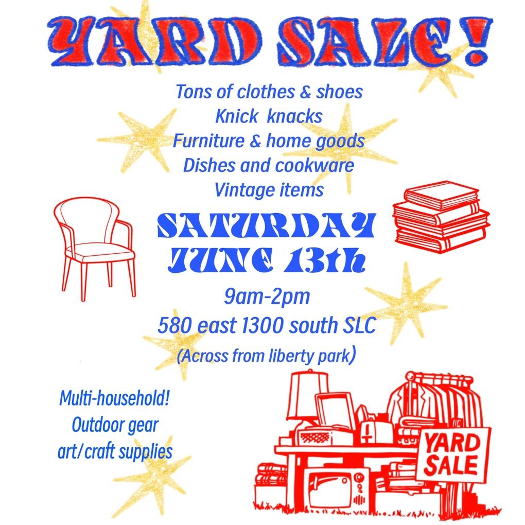YARD SALE JUNE 13