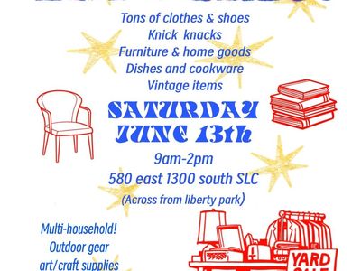 YARD SALE JUNE 13