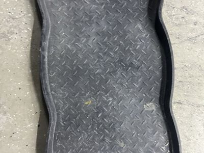 Black Heavy-Duty Rubber Floor Mat for Boots & Shoes, All-Weather Indoor/Outdoor Utility Tray