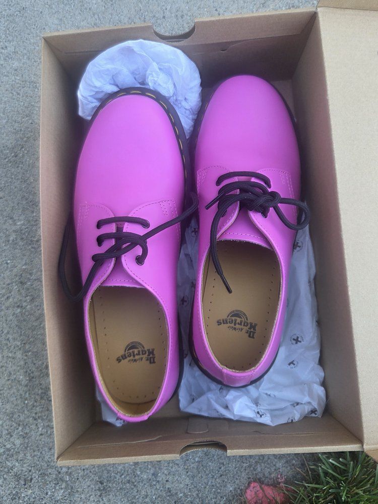 NEW Dr. MartensLeather Oxford Shoes Pink Women's US 9 / Men's US 8