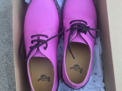 NEW Dr. MartensLeather Oxford Shoes Pink Women's US 9 / Men's US 8