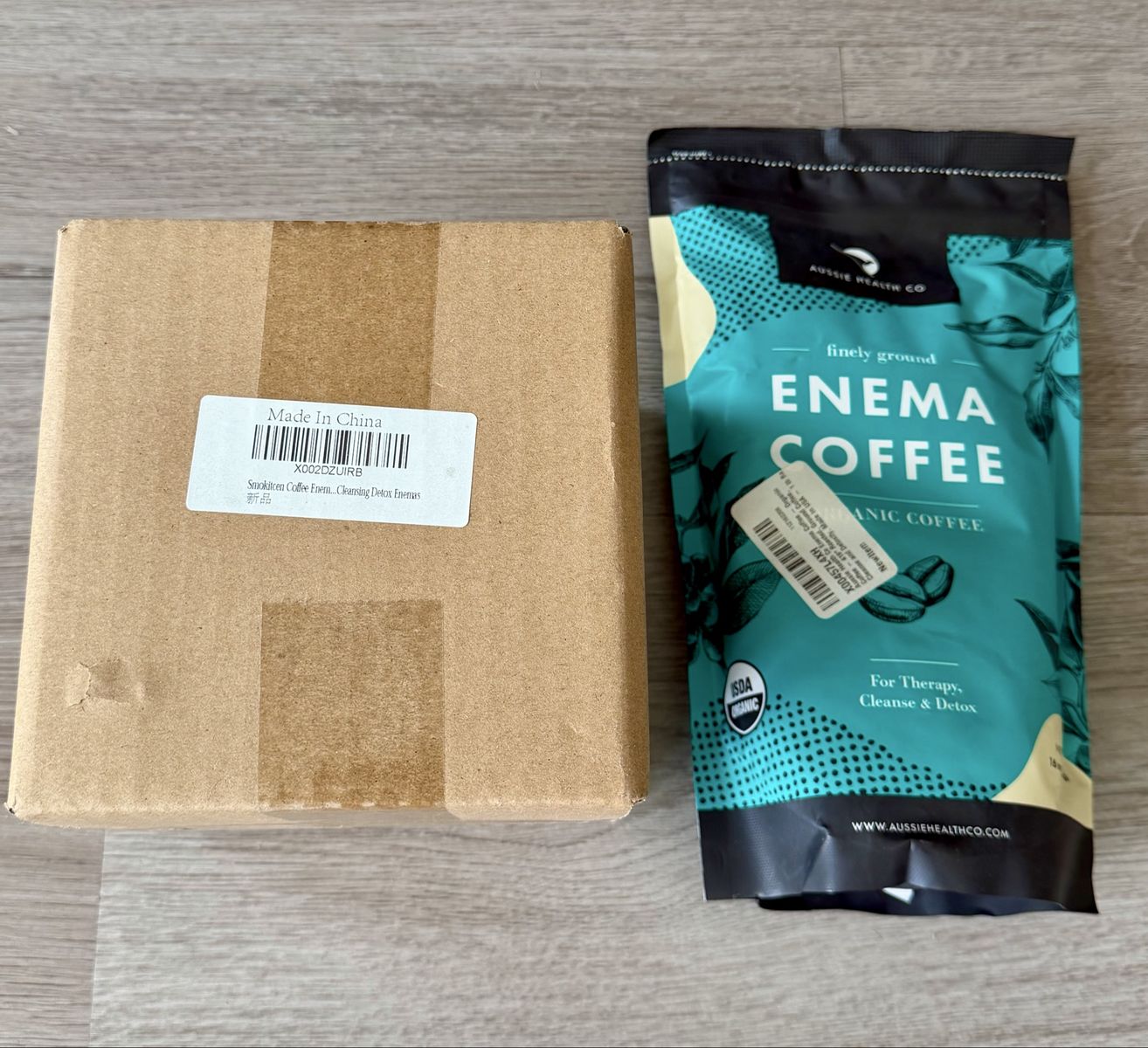 New Enema Kit with Organic Coffee for Detox - Sealed Box