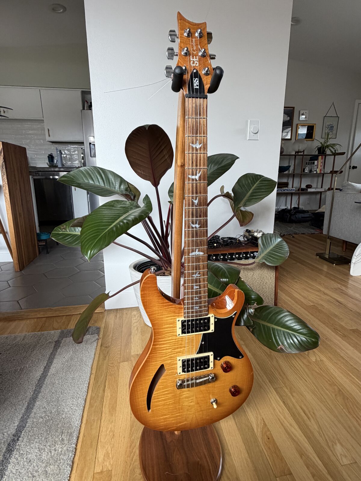 PRS SE Custom 22 Semi-Hollow – Vintage Sunburst + Soft Practice Case