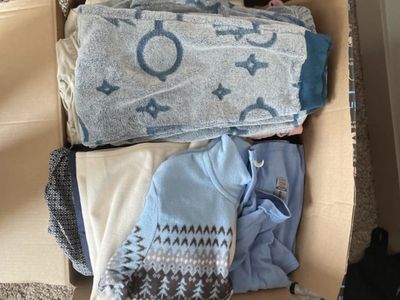 Assorted Clothing Lot - Box of Tops, Pants, and Loungewear for Children