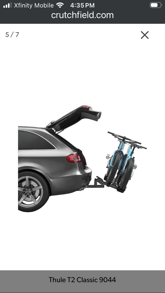 Thule Hitch Mounted 2 Standing Bikes 2 In. Hitch