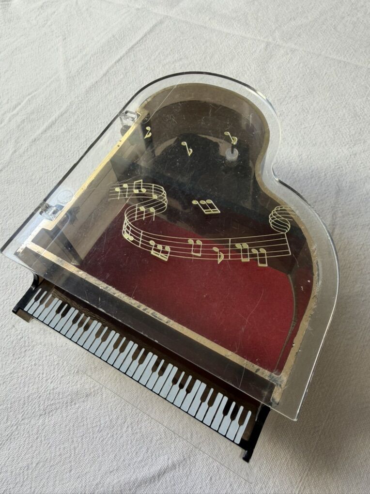 Mini Grand Piano Music Jewelry Box Memory Tune