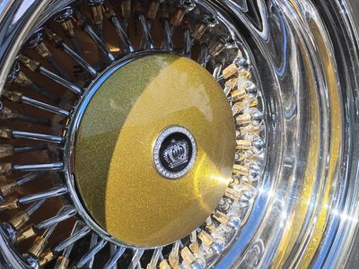 13x7 McLean wire wheels 4 lug universal lowrider wheels