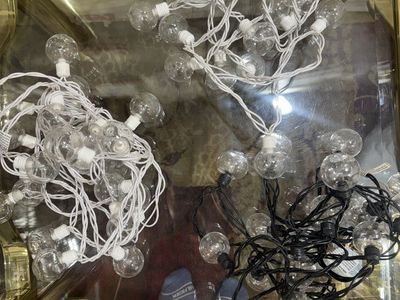 12 ft each 20 bulb outdoor led light set of 3
