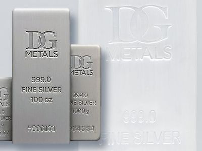 DG Metals 100 Ounce Silver Bar