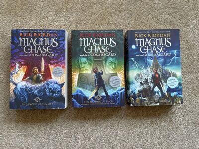 Magnus Chase Series 1-3, by Rick Riordan (paperbacks)