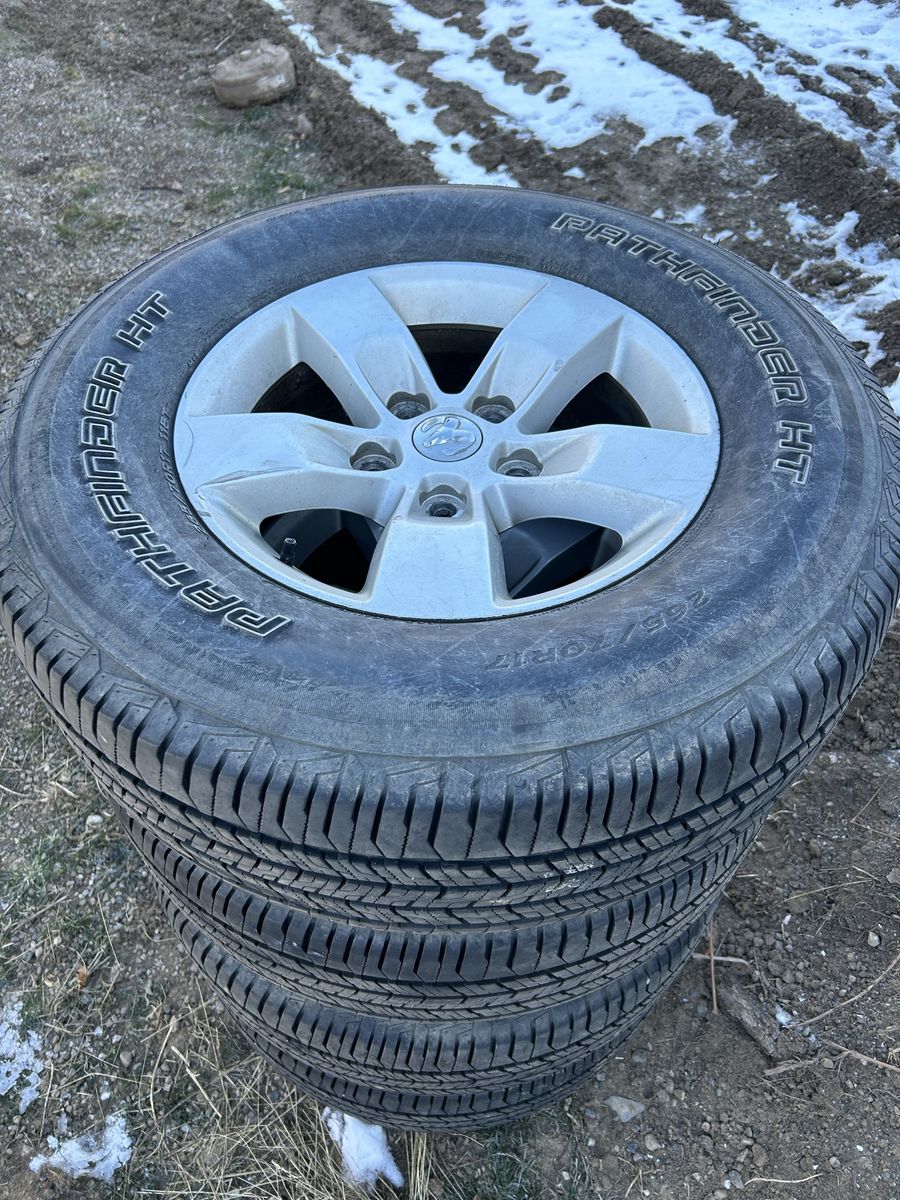 Stock 2014 ram 1500 wheels & tires 5x5.5
