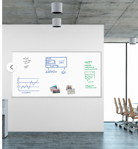 U Brands Magnetic Dry Erase Whiteboard, 95" x 47", Silver Frame, 2891U