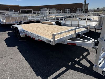 26 Baughman 7x18 Dovetail Car Hailer 7k Aluminum