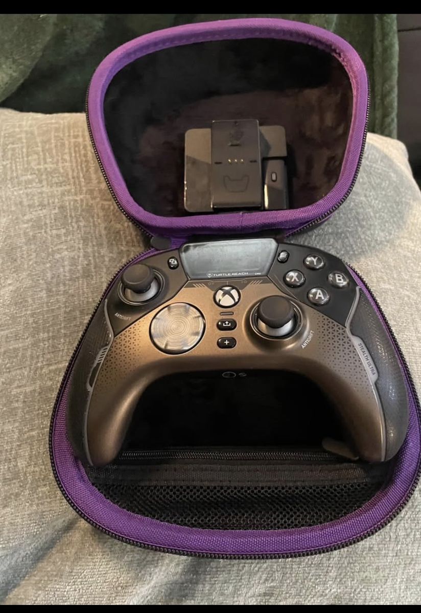 Turtle Beach Stealth Ultra Wireless Controller for Xbox - Black/Purple, Rechargeable, Like New
