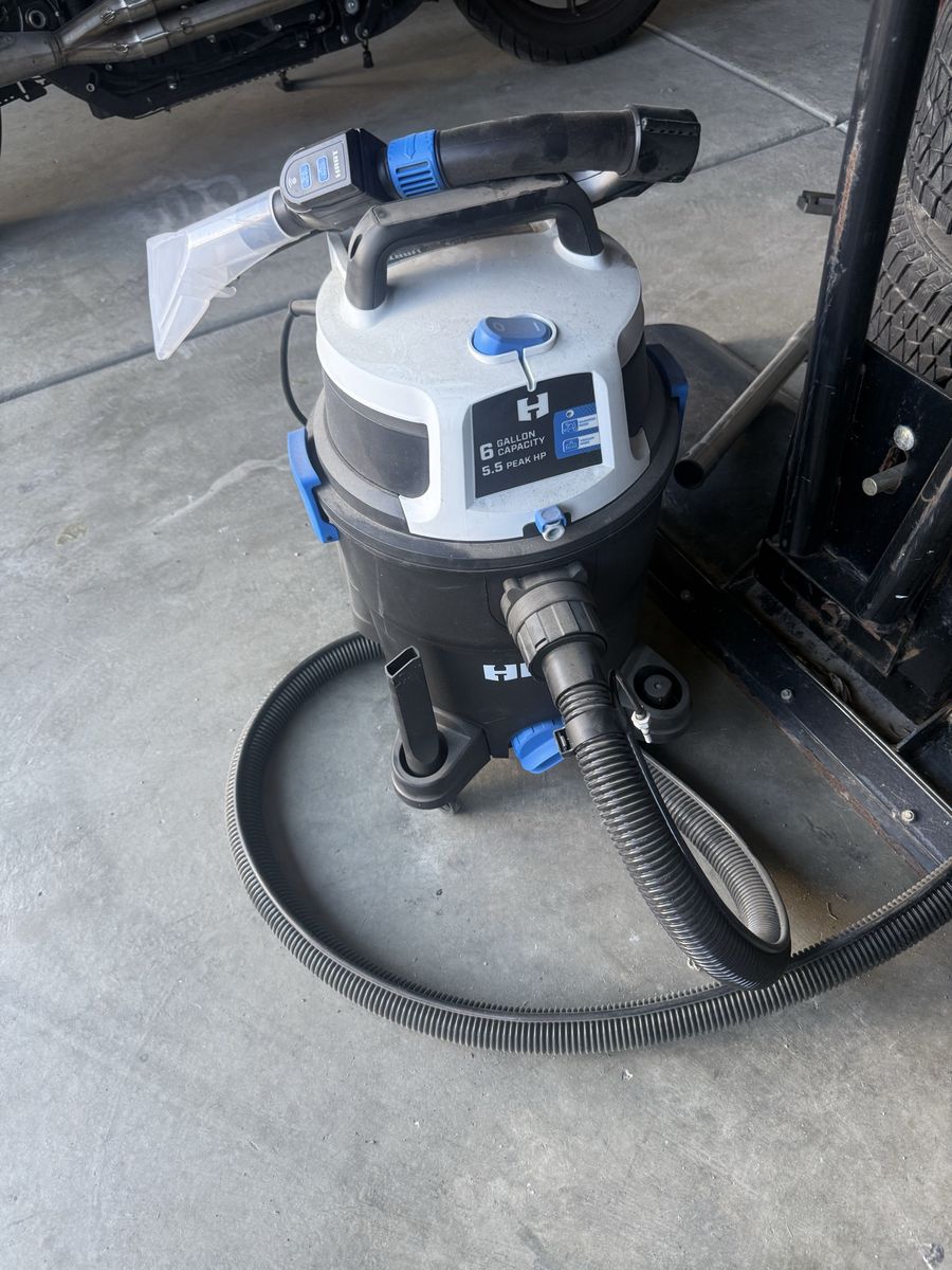 Portable Carpet/Upholstery Extractor – 6 Gallon Wet/Dry Vac Setup