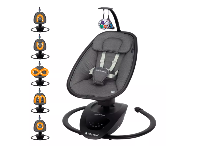 Brand New in Box Baby Trend Nu-Motion Infinity Swing with Interactive Display - Midnight Black
