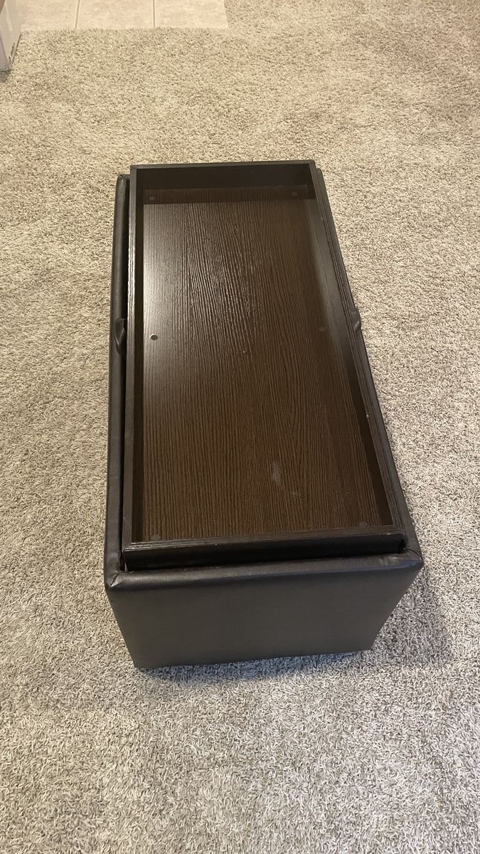 leather ottoman