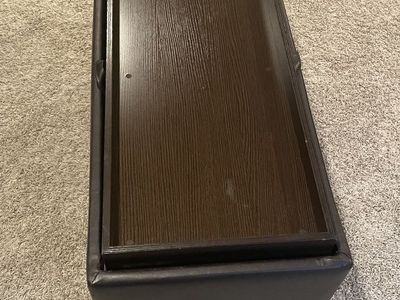 leather ottoman