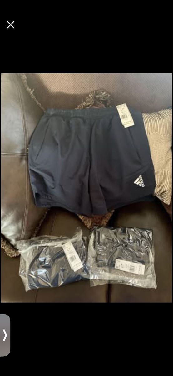 NWT (3 Pair) ADIDAS shorts (size L, Reg Length)