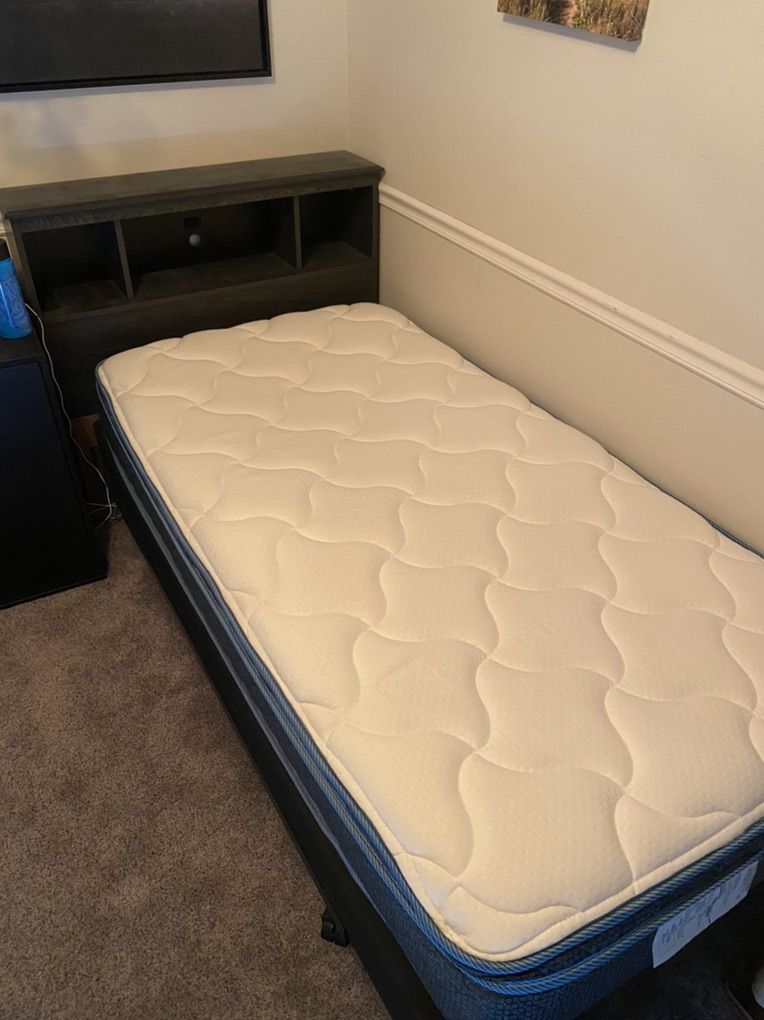 Kids Twin Bed With Headboard Storage