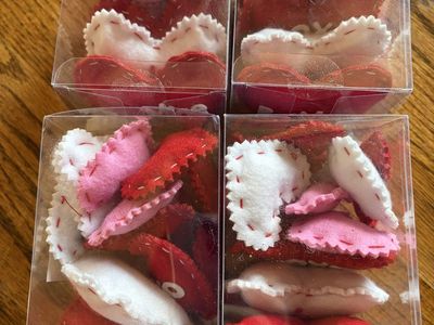 Felt Valentine Hearts