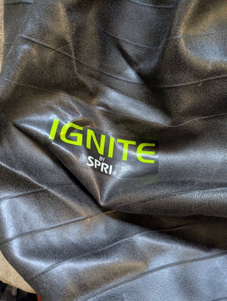 Ignite by SPRI Exercise Ball with Pump, Black
