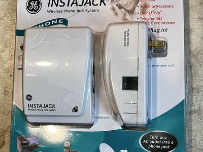 GE InstaJack Wireless Phone Jack System 86597 Base and Extension Units