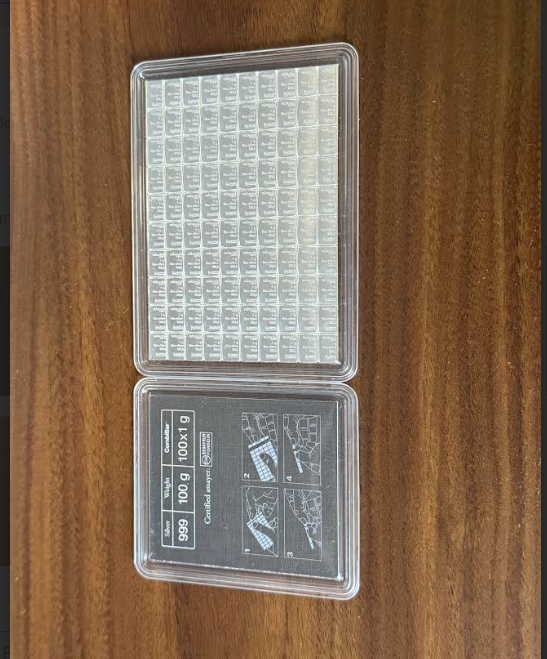 Valcambi Silver Combibar 100g in Assay