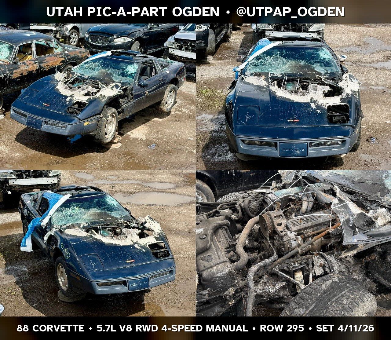 1988 Chevrolet Corvette C4 Parts - UTPAP Ogden