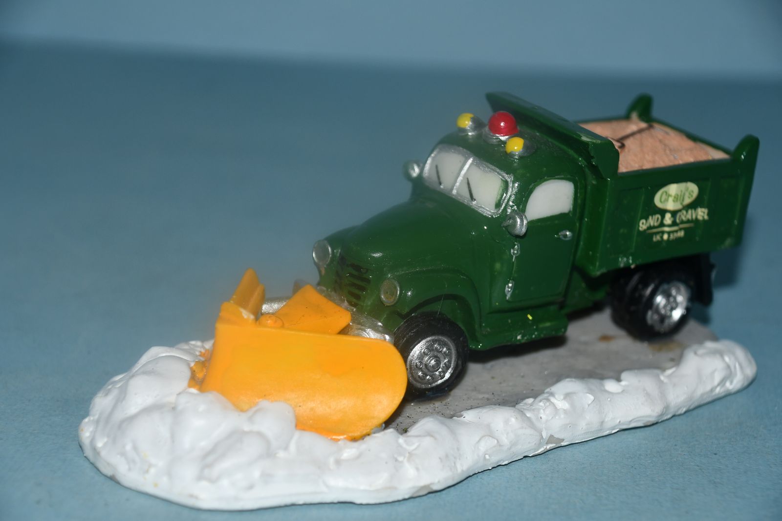 VINTAGE LEMAX "SNOWPLOW" ~ LENGTH 7" ~ HEAVY ~ VILLAGE COLLECTION ~ WINTER ~ CHRISTMAS ~ NO CHIPS