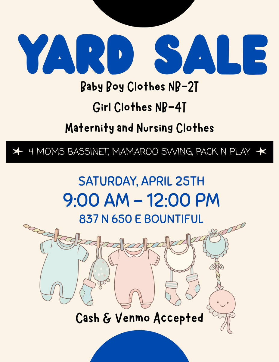 Yard Sale-lots of baby items