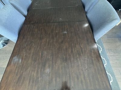 Dining room table and 8 chairs
