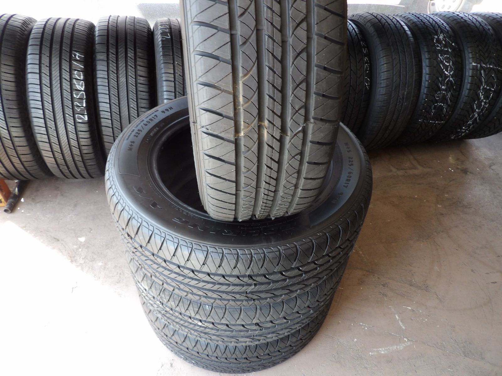 225/60R17 DOUGLAS ALLS EASON SET OF TAKE OFFS TIRES 