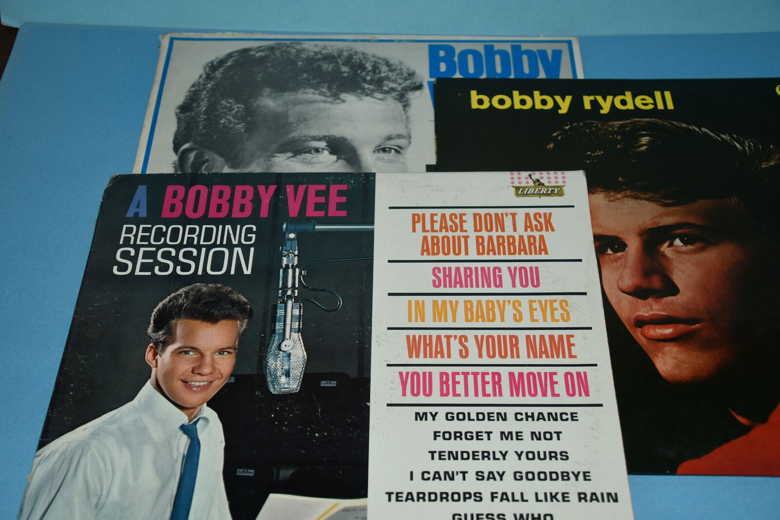 3 VINTAGE "BOBBY RYDELL, BOBBY VEE & BOBBY VINTON" VINYL RECORDS ~ ALL FOR $5