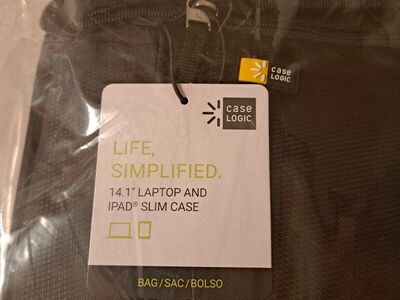 Case Logic 14.1" Laptop and iPad slim case