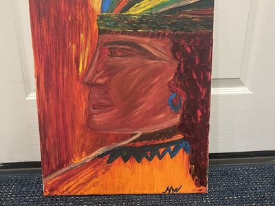 painting of the Indigenous man.