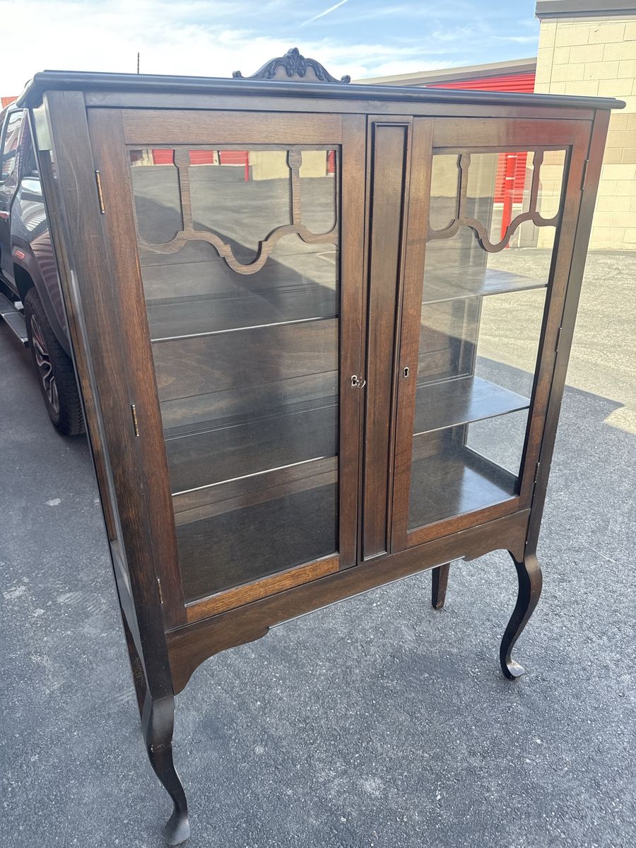 Antique Empire Furniture Company china cabinet - Huntington, West Virginia.