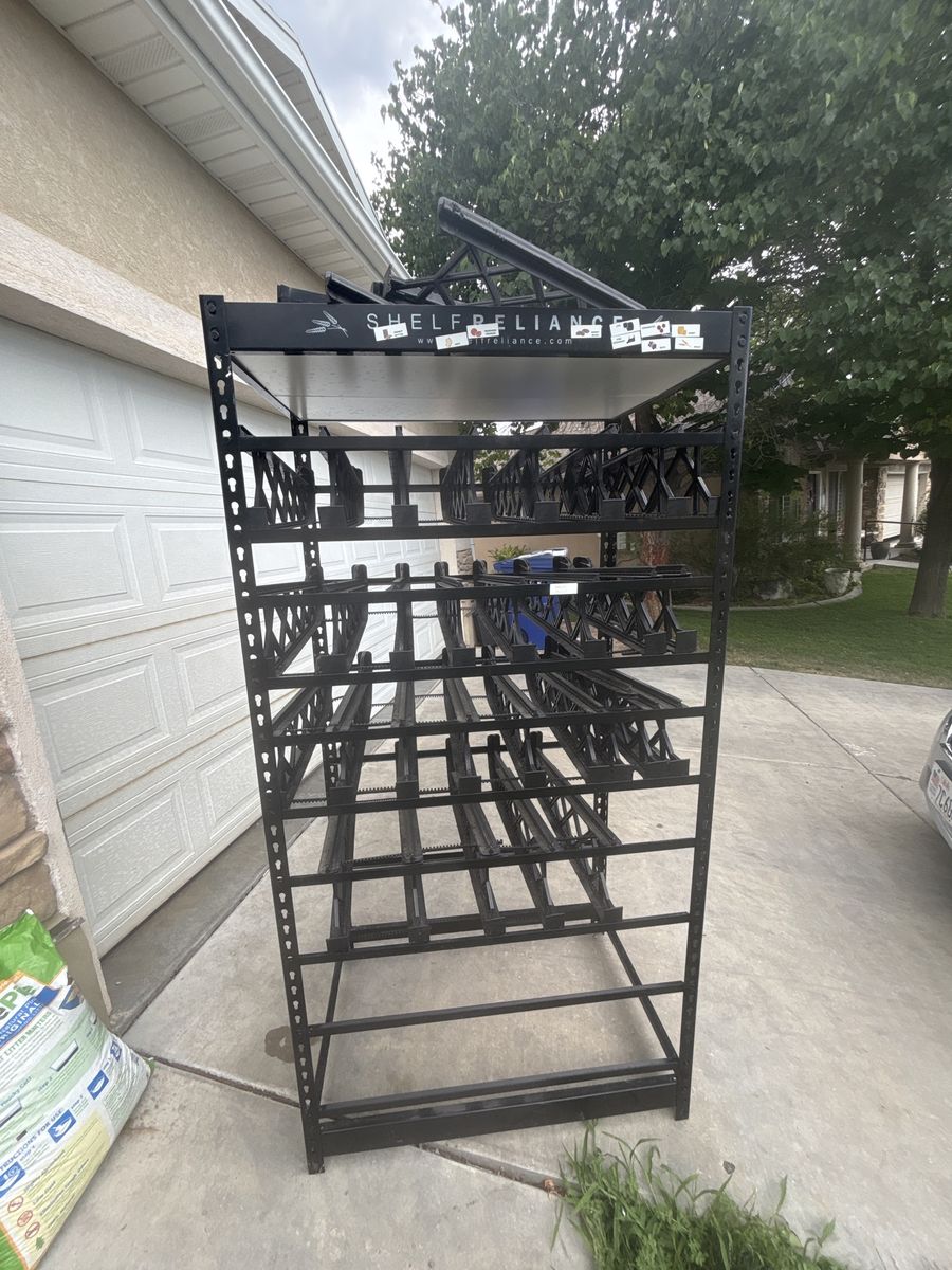 Shelf Reliance Black Can Storage Rack Food Pantry Organizer