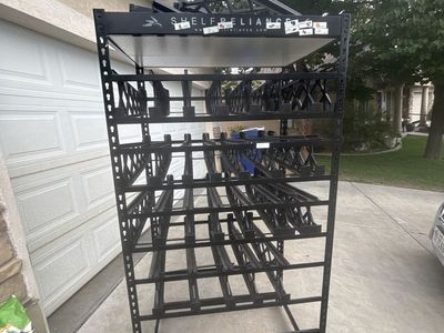 Shelf Reliance Black Can Storage Rack Food Pantry Organizer