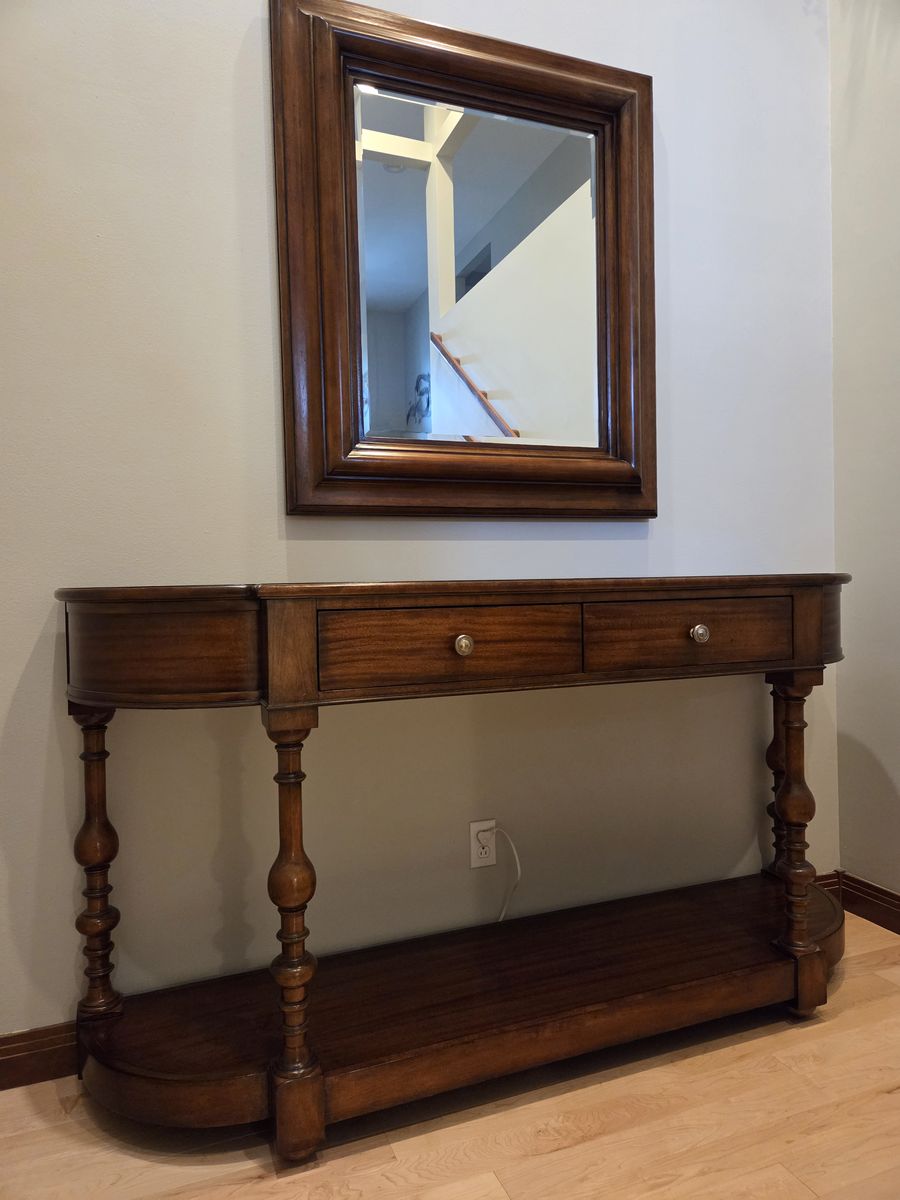 Bernhart Mahogany Sideboard and Mirror