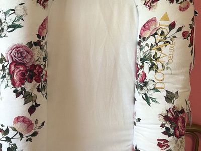 DockATot Deluxe+ Baby Lounger - White & Floral Pattern