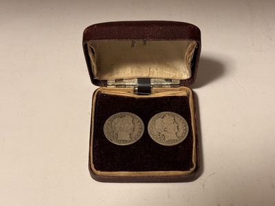 1893 and 1907 Barber Half Dollar 90% Silver Coins .7234 ounces