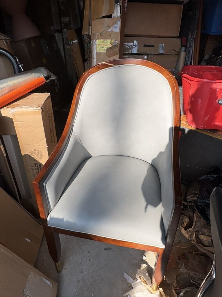 Modern Leather Dining Chair (read Description)