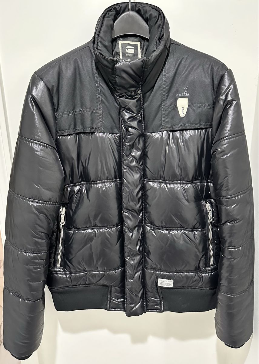 G-Star RAW Belton Bomber Jacket Men’s Large Black Winter Puffer Coat