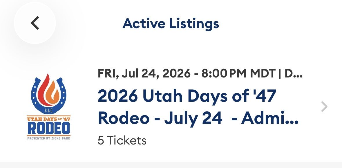 Days Of 47 Rodeo, July 24
