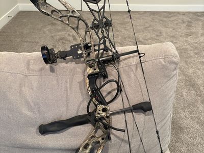 Bowtech Amplify Compound Hunting Bow with Sight, Quiver & Accessories - Camo