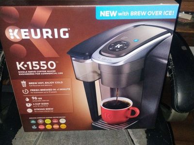 Keurig K-1550 Commercial Single Serve Coffee Maker - Brew Over Ice, 96oz Water Reservoir