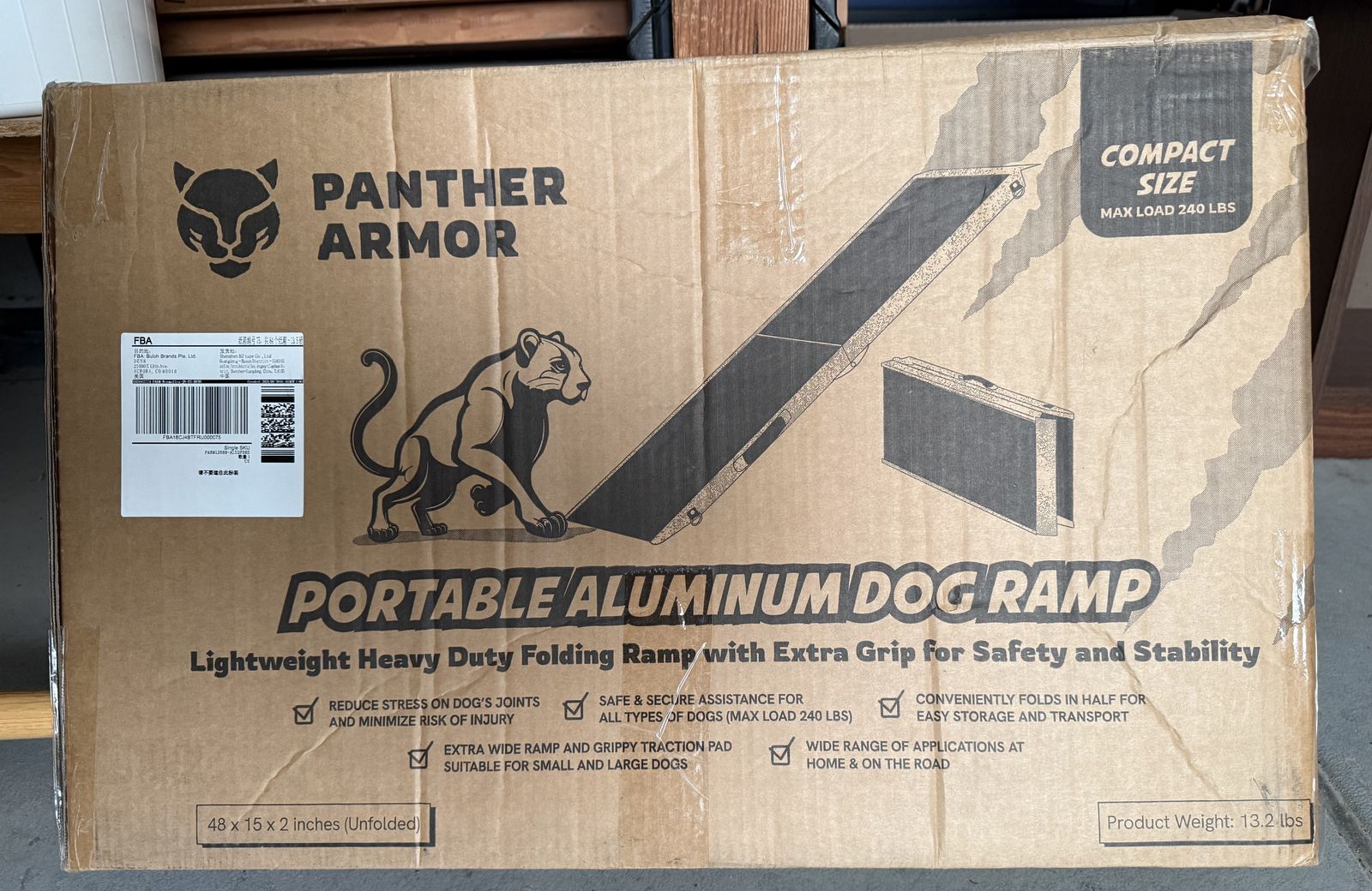 Two Compact Dog Ramps